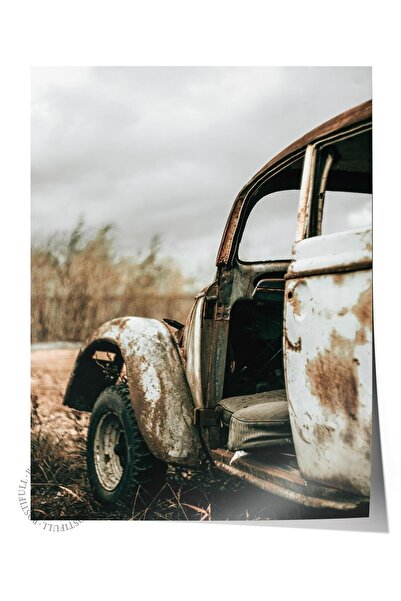 Postifull Poster rustic fără rame, pictură nordică maro, NR:81 Fotografie de ...