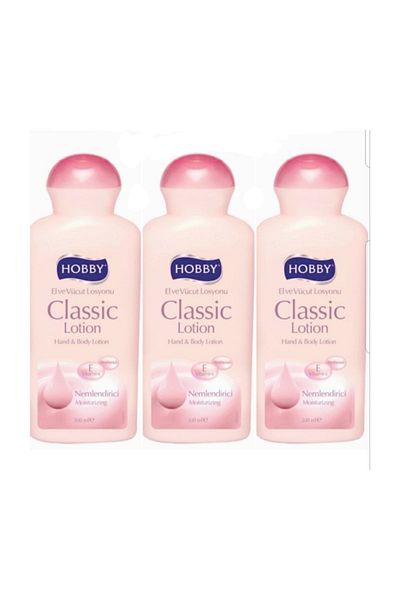 Hobby Moisturizing Hand and Body Lotion 300 ml X 3 Pieces
