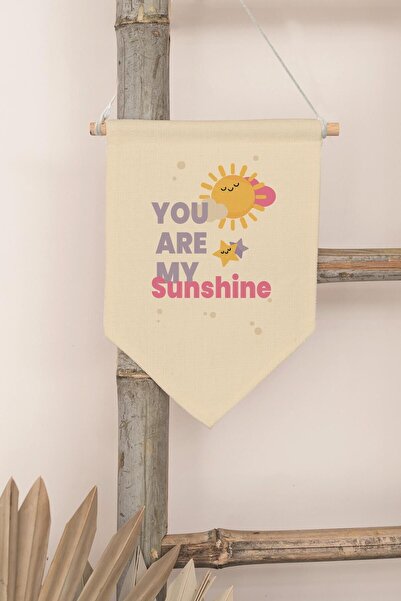 Postifull Çocuk Odası Dekor, Duvar Süsü, Ahşap Bebek Odası Dekor, Canvas Flam...