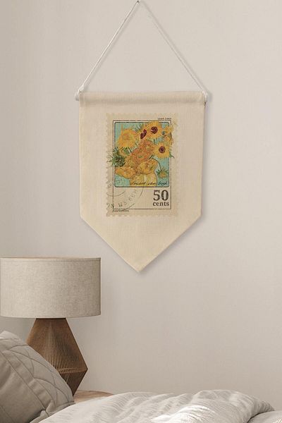 Postifull Σειρά τέχνης Van Gogh - Κάλυμμα καμβά σημαιάκι NO:449