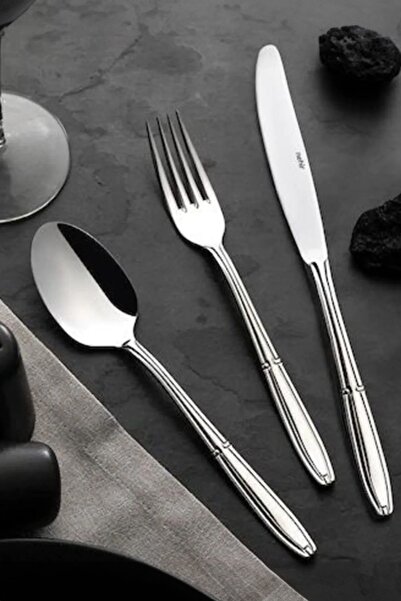 Nehir Buket Sade 12 Kişilik 84 Parça Paslanmaz Çelik Çatal Kaşık Bıçak Takımı