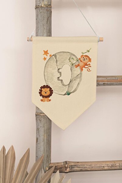 Postifull Decor pentru camera copiilor, ornament de perete, decor din lemn pe...