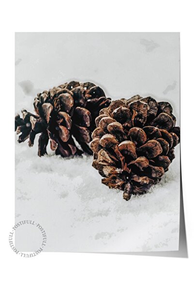 Postifull Poster rustic fără ramă, pictură nordică maro, NR:114 Fotografie cu...