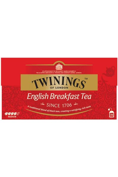 Twinings English Breakfast 25 lik Poşet Çay