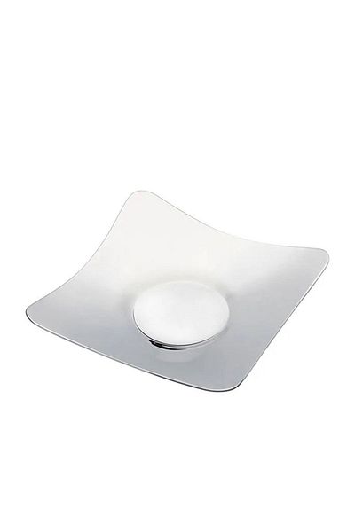 Nehir Clove Plain 18/10 Stainless Steel 12 Pieces Tea Plate 9 x 9 cm
