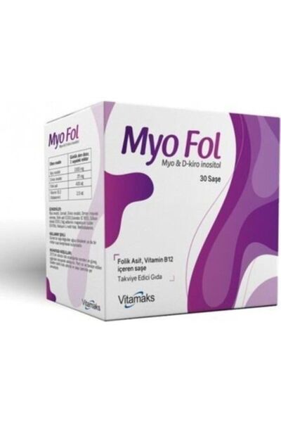 vitamaks Myo Fol, Myo , D-kiro Inositol 30 Saşe