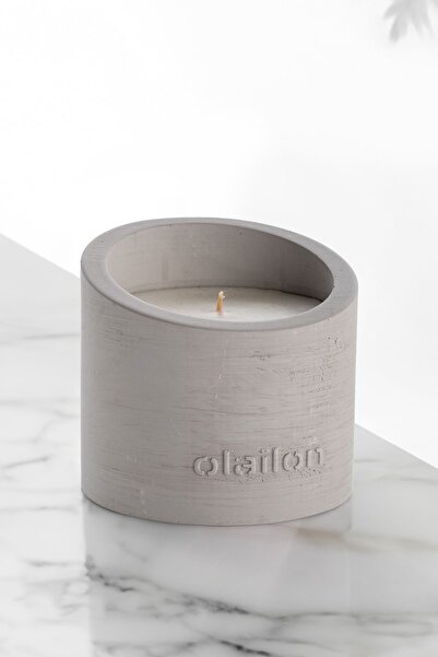 Slope Design Scented Candle, Decorative Concrete Candle