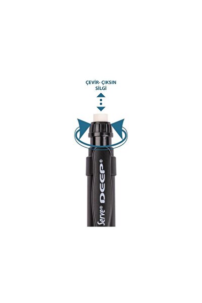 Serve Deep Mechanical Tip 0.7 mm Mr. Black Pen + Tombow 0.7 mm 2b Tip 3 Pieces