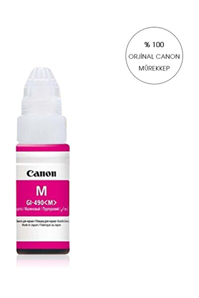 Canon Orijinal G1400 G2400 G3400- Gı 490 Yazıcılar Için Uyumlu 70 Ml Kırmızı ...