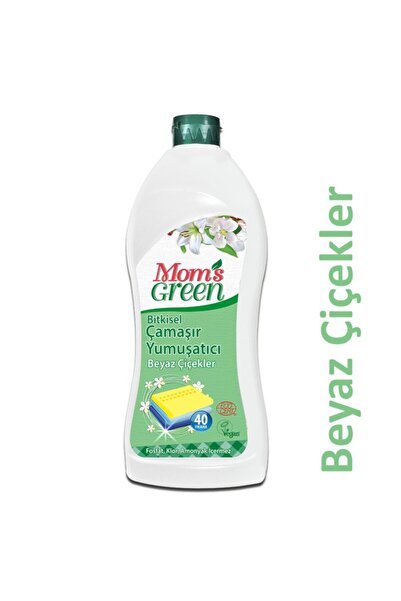 Mom's Green 750 ml Bitkisel Çamaşır Yumuşatıcı Beyaz Çiçekler - 40 Yıkama
