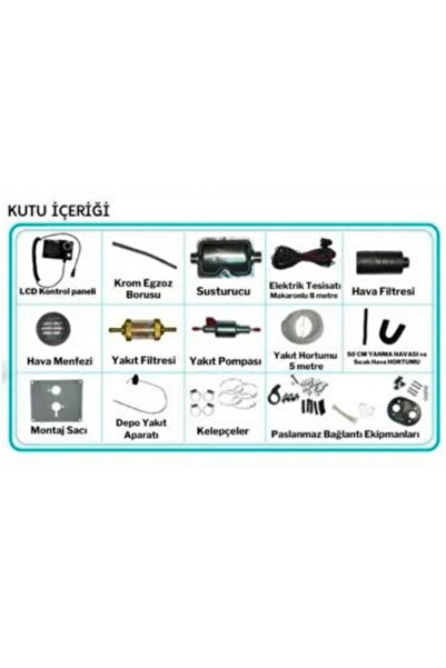 Cool man Webasto Tipi Eko Paket Dizel Isıtıcı 5 Kw (24V)