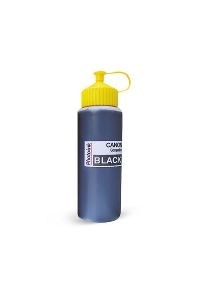PHOTO INK (Akıllı Mürekkep) Canon Yazıcılar için uyumlu 500 ml Siyah Mürekkep...