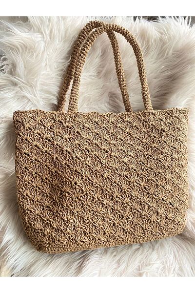 chappies collection Straw Bag with Internal Lining