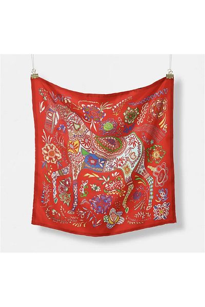 Purple Adv Neon Sheep Red Scarf