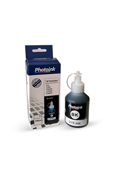 PHOTO INK (Akıllı Mürekkep) Brother Bt 6000 Uyumlu 100 ml Siyah Photoınk Plus...