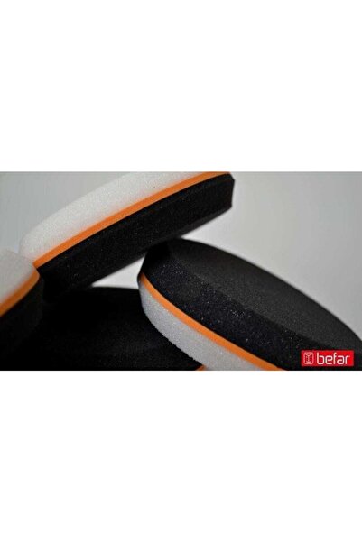 BEFAR Leo Hamburger Sünger Çift Taraflı Pasta Cila Uygulama El Pedi 1 Adet