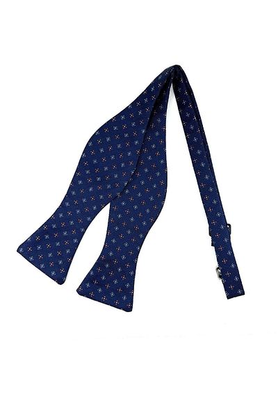 Kravatkolik Navy Blue Small Pattern Light Bow Tie AP123