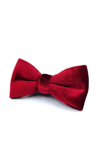 Kravatkolik Red Velvet Bow Tie P1686