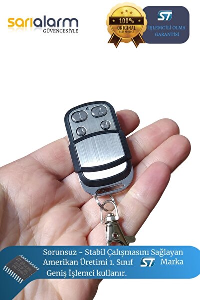 sarıalarm Universal Akıllı Öğrenebilen Garaj Kepenk Otopark Kumandası 433 Mhz ( 1. Kalite - St Işlemcili )