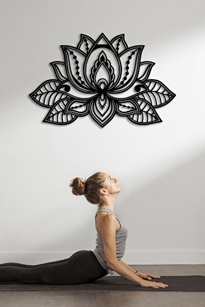ABCPANO Metal Lotus Çiçeği Tablosu Dekoratif Ev Tablo Dekor Modern Çiçek Duva...
