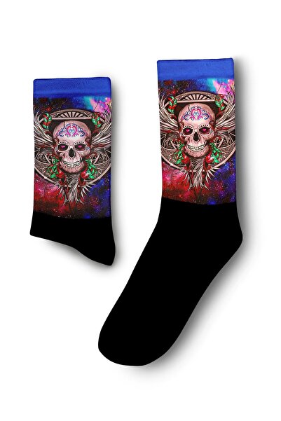 JENES Renkli Kurukafa Uzay Çorap - Unisex