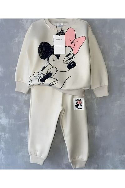 SS ÇEliK KOOP GIRL DISNEY BOTTOM TOP SET 100% COTTON OWERSIZE