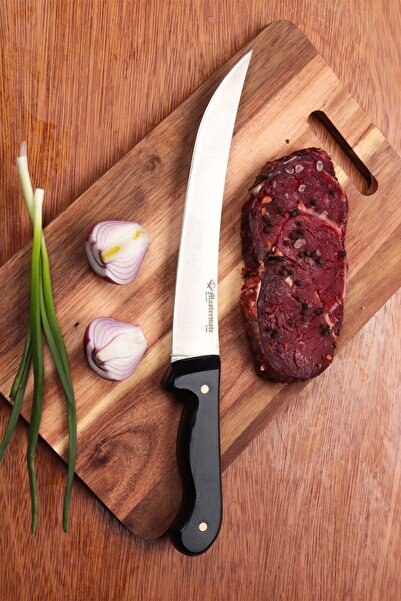 Mastermate Knives Nusret Şef Bıçağı - El Yapımı 38 Cm Et Balık Açma Şef Restaurant Sıyırma Trimleme Bıçak - Epoksi Sap