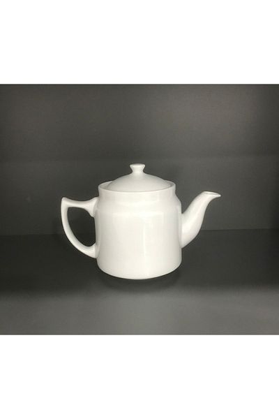 Bahar Porselen White Large Size Porcelain '' Coffee Pot'' Domestic Production