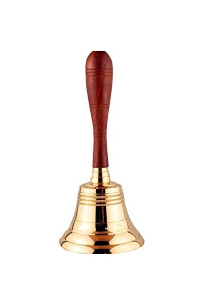 Vatan Bayrak Küçük El Çanı Zil - Okul Çanı - Okul Zili - 17 Cm