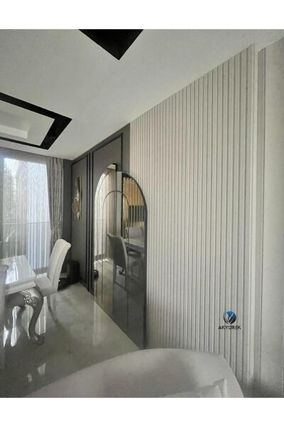 AGT Akyürek Lb 3771 Model Supramat Sahara Krem Renk Dekor Profil Duvar Kaplama Panel Lambri