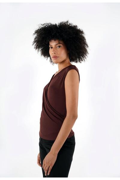 ALEXANDERGARDI Αμάνικη μπλούζα με διπλό γιακά - B24-38001