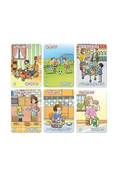 Circle Toys مجموعة تعليم الأطفال "يوم واحد" 50 صورة 25 بطاقة 853