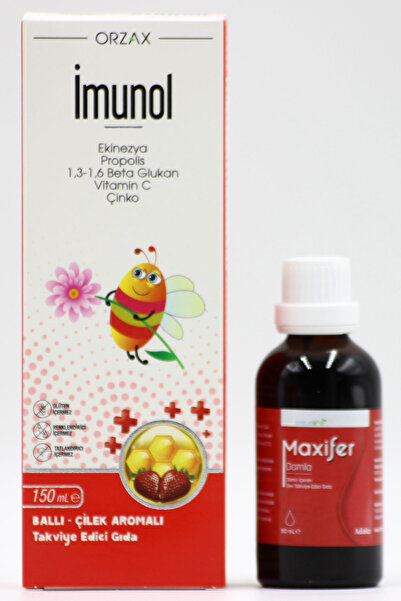 Orzax Ocean Bağışıklık Artırıcı Şurup 150ml Maxifer Damla 50 mL - Doğal Üzüm ...
