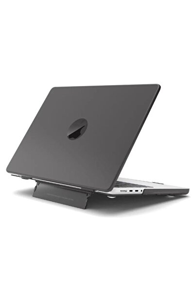 TEKNETSTORE Macbook Pro 13 M1-m2 Çip A2251-a2289-a2338-a2159 Uyumlu Standlı Şeffaf İz Bırakmayan Koruyucu Kapak
