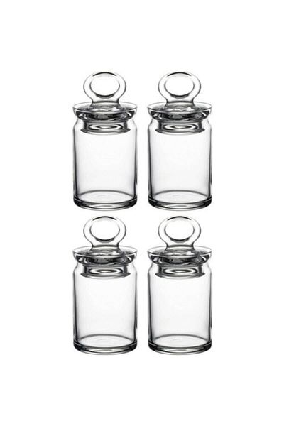 Paşabahçe 240 Cc Mini Small Jar - Spice Holder, 4 Pieces, 042Oa