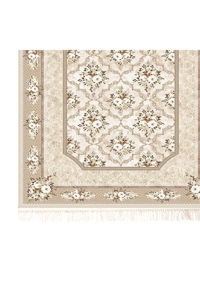 In House Soft Velvet Turkish Rectangular Door & Bath Mat -Brown - 60x40 cm