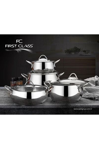 First Class Delux 8 Piece Steel Set