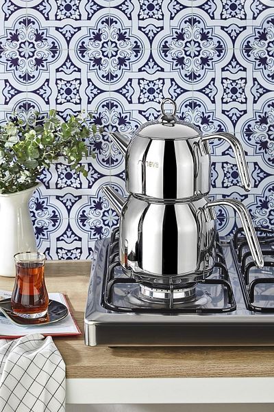 Neva Atlantis Medium Steel Teapot