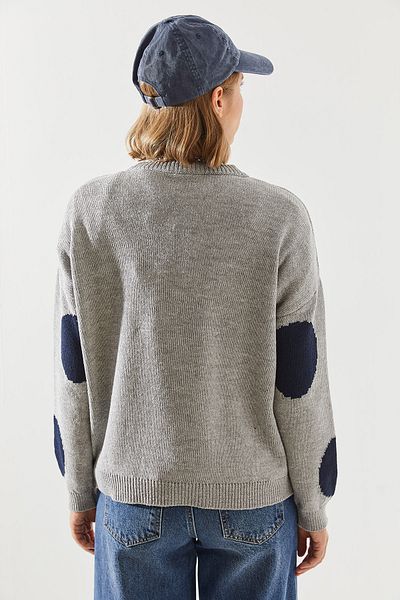 Bianco Lucci Gepunkteter Strickpullover für Damen - 20246212