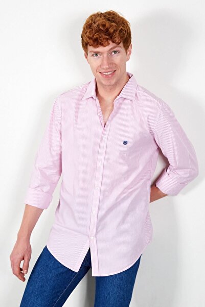 MAN EDITION Ριγέ ανδρικό πουκάμισο |   Tycq9xfbln 169018526014261