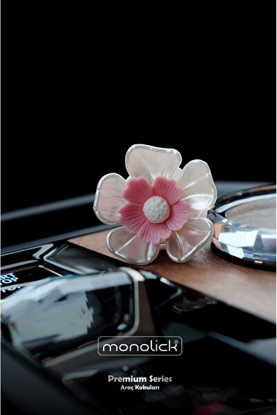 Monolick Premium Inci Serisi Çiçek Efektli Araba Oto Araç Klima Petek Kokusu Pembe (10 ML LİKİT ESANS)