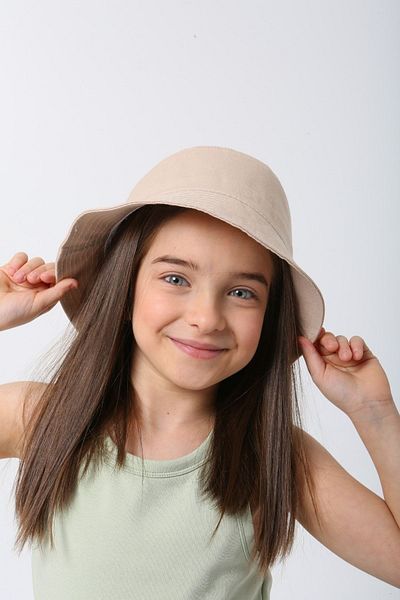 FELLMENS Beige Unisex Bucket Kids Hat