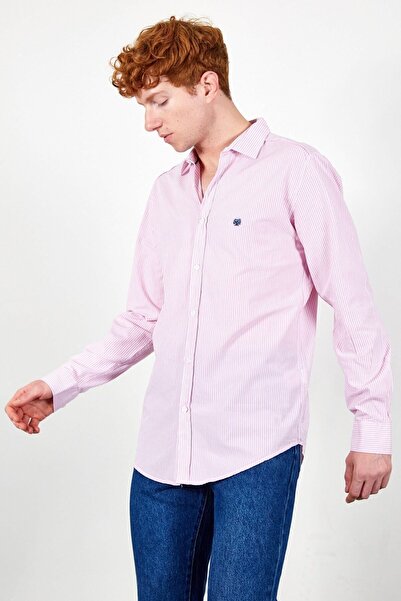 MAN EDITION Ριγέ ανδρικό πουκάμισο |   Tycq9xfbln 169018526014261