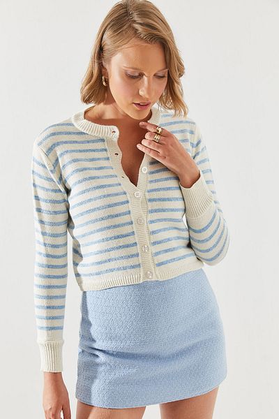 Bianco Lucci 20247506 Modell Gestreifter Pullover