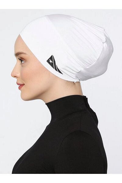 Ecardin White Women's Sports Swimmer cap - for Sea and Beach Swimming