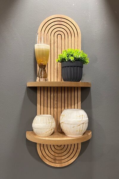 KEUKENWOOD Semplice Meşe Dekoratif Duvar Rafı