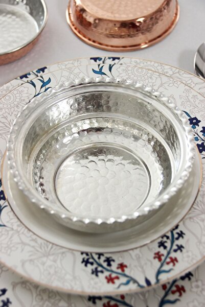GÜR BAKIR Copper Pewter Bowl Soup Bowl 14cm