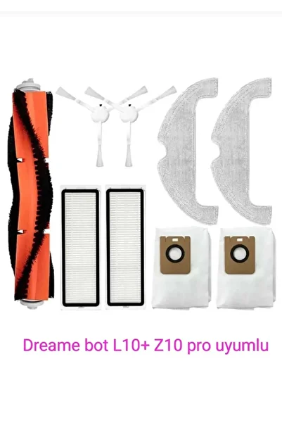 LİN GRUP Dreame Bot Z10 Pro και L10 Plus - Συμβατή ανταλλακτική βούρτσα και σακούλα σκόνης φίλτρου