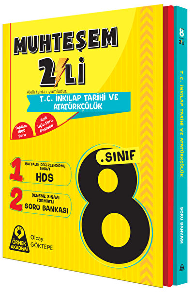 Örnek Akademi Yayınları 8. Sınıf Muhteşem İkili T.C. İnkılap Tarihi ve Atatür...
