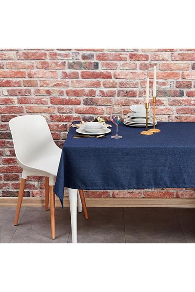 Denizli Concept Față de masă 140x220 Cm Culoare uni Bleumarin - Sofisticată și Utilă